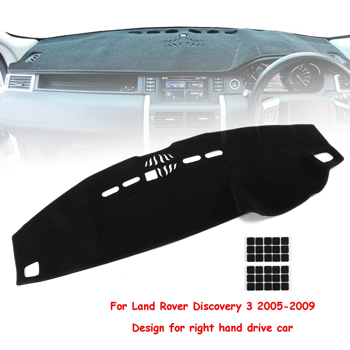 for Discovery 3 2005 2009 Protects Dashmat Car Dash Carpet Mat