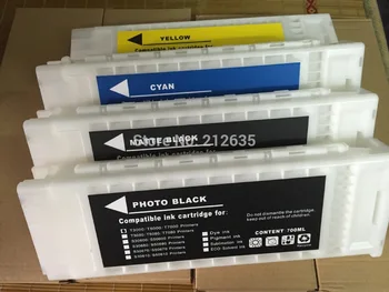 

5 pcs/set refillable ink cartridges for Epson SureColor T5000 ink cartridges with Chips