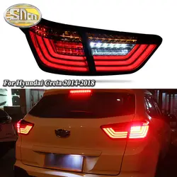 Автомобильный светодиодный задний фонарь для hyundai Creta IX25 2014-2018 задний противотуманный фонарь + тормоз + задний фонарь + Динамический
