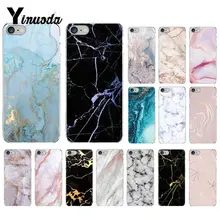 Yinuoda Роскошный чехол для телефона с мраморной текстурой и гранитом для iPhone 8 7 6 6S Plus X XS MAX 5 5S SE XR 10
