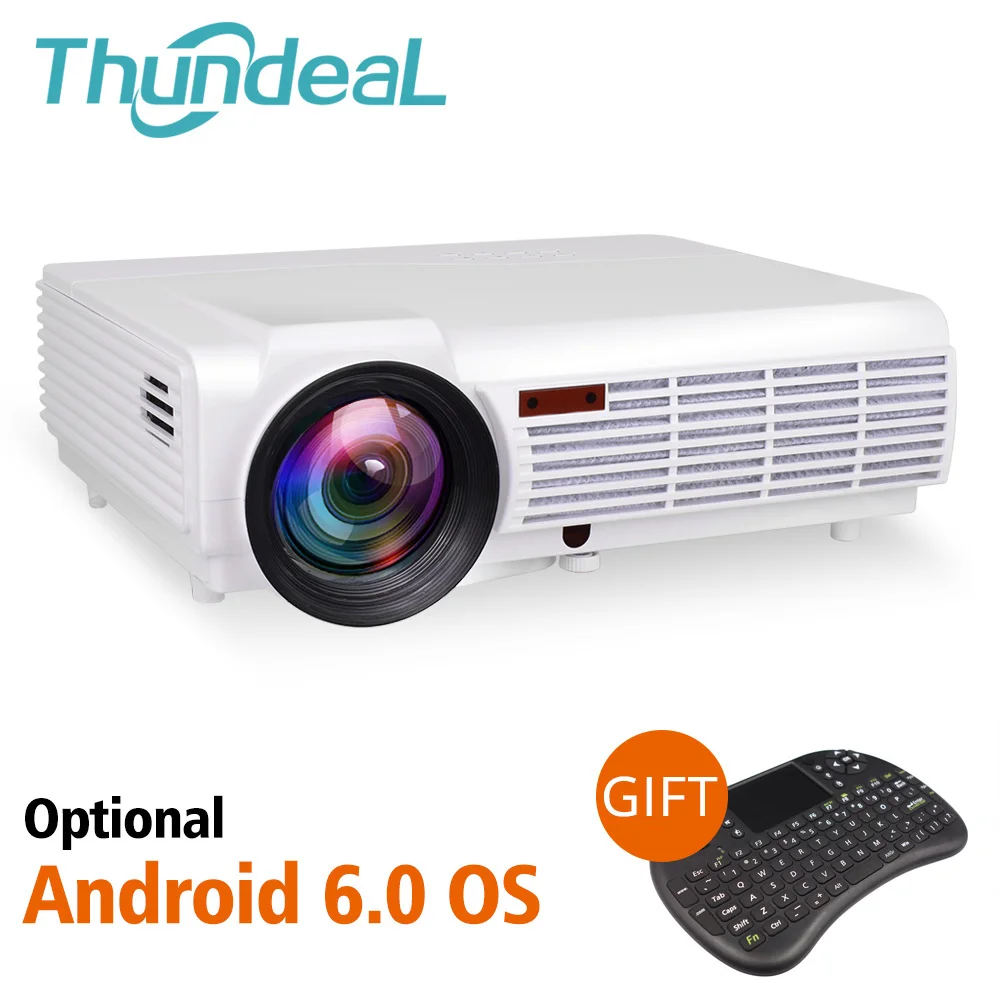 ThundeaL LED96 LED96W Projector Android WiFi Optional 3D Home Theater Full HD Support 1080P HDMI Smart Beamer LED96+ BT96Plus