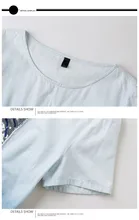 Summer Kawaii Dresses New Large Size Women Kawaii Dress For Fat Cotton Denim Cloth Color Gradient Dress Plus Size Women Clothing