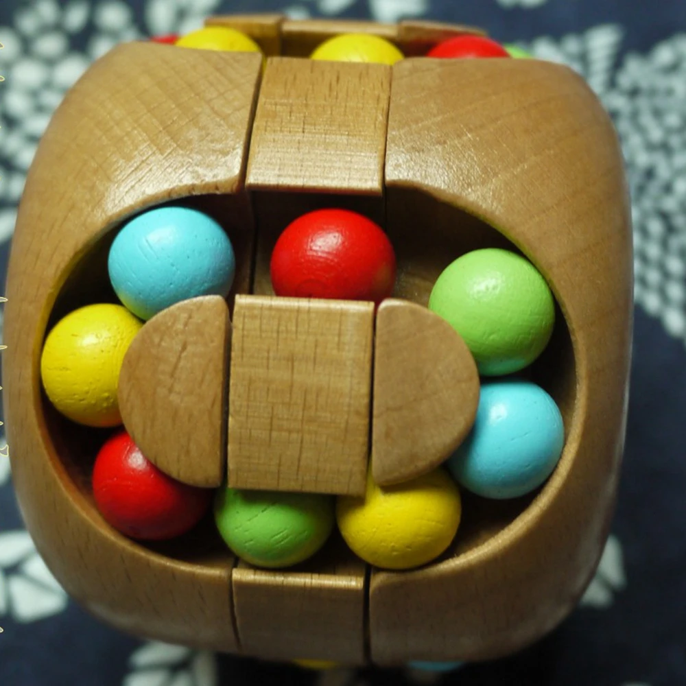 Деревянная головоломка для детей, логическая игрушка с памятью, интеллектуальный китайский замок, Гамбург, Руби, детский волшебный куб, головоломка из бука, подарки
