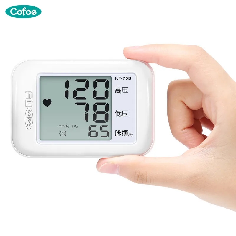 

Cofoe KF-75B Wrist Blood Pressure Monitor Health Monitors Digital Upper Portable Sphygmomanometer and Pulse Meter
