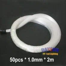 LED Волокно S PMMA Пластик оптический Волокно для всех Вид свет Двигатели для автомобиля 50 шт.* dia 1.0 мм* Каждая часть 2 м
