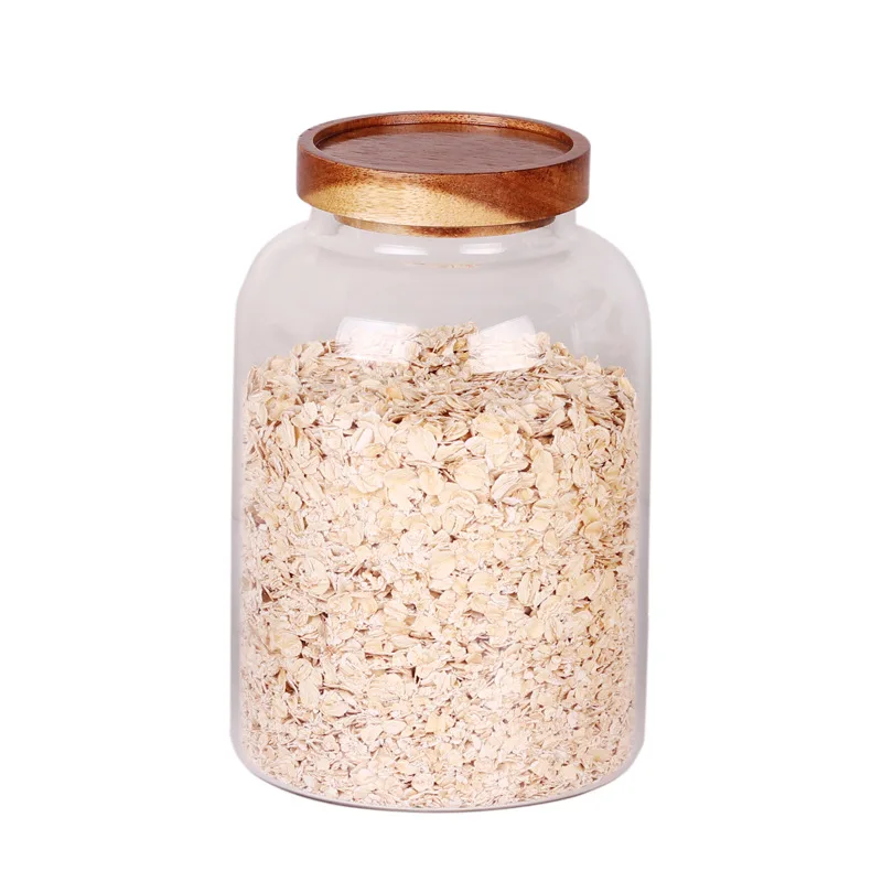 1250ML/1950ML/2750ML Food Storage Glass Jar Kitchen Bottle Sealed Cans with Cover Large Capacity Candy Tea Box | Дом и сад