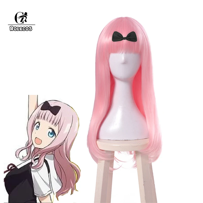 Rolecos Anime Kaguya Sama Love Is War Cosplay Hair Chika Fujiwara Cosplay Hair Gir Synthetic Pink Hair 65cm Women Headwear Buy At The Price Of 24 00 In Aliexpress Com Imall Com