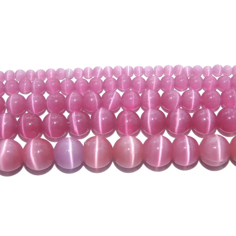 

Wholesale Natural Stone Rose Red Opal Loose Beads 4 6 8 10 MM Pick Size For Jewelry Making Charm DIY Bracelet Necklace Material