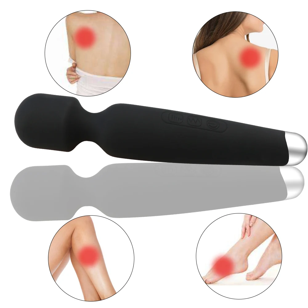 USB Magnetic Rechargeable Body Massager Adult Sex Toys for Women Silicone Vibrator Clitoris Stimulator Strong Vibration