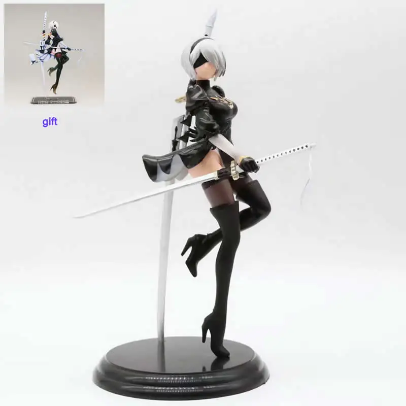 

NieR: Automata YoRha No.2 Type B Action Figure 1/7 scale 25cm painted figure YoRha 2B PVC figure Toy Valentine's Day gift