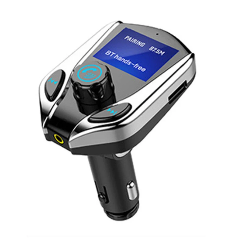 Bluetooth Car Kit Handsfree 1.3inch Large Screen 3.5MM AUX Audio A2DP MP3 Player FM Transmitter Support TF Card / U Disk Play