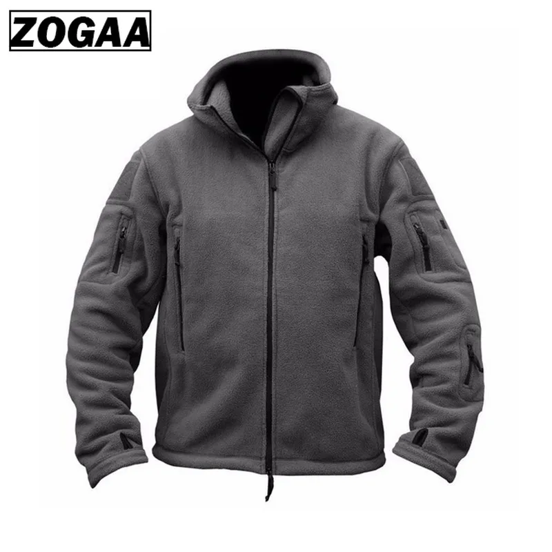 ZOGAA Brand new Military Men Fleece Tactical Jacket overcoat Men Outdoor Polartec Thermal Windbreaker mens jackets and coats