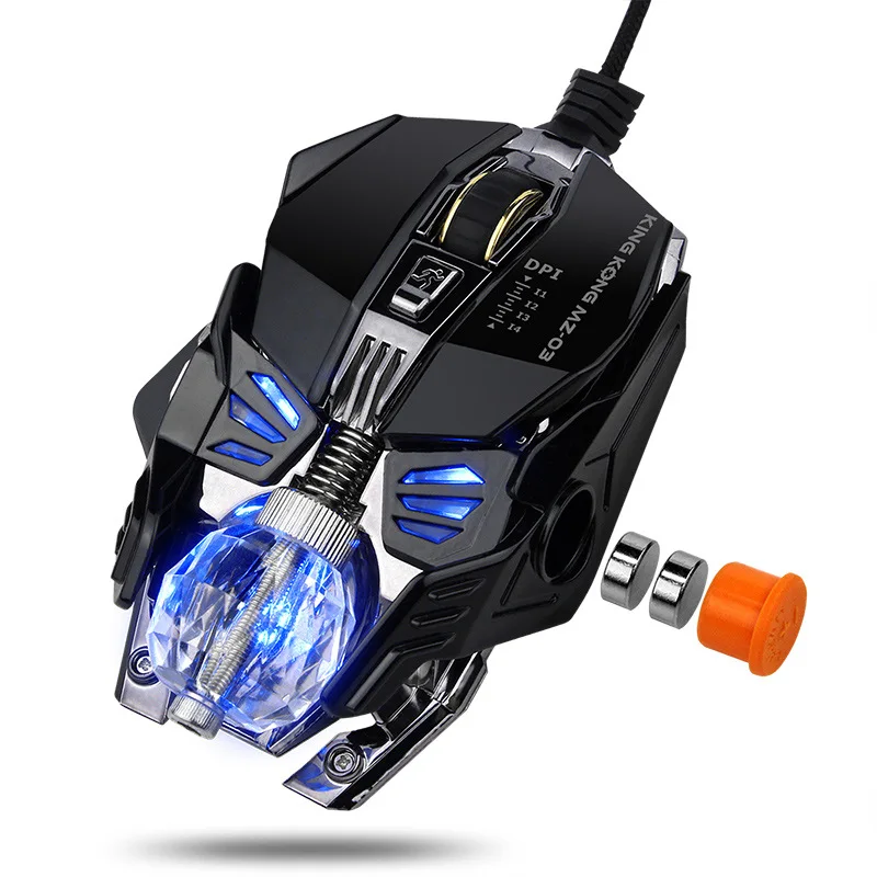 

Hot sale Wired USB Gaming Mechanical Mouse Programmable Ergonomics 8 Buttons 4 Colors Light 4000DPI For Pro Gamer Mice