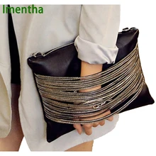 Качество, женский клатч, женский маленький Повседневный вечерний клатч, черная женская кожаная сумка, конверт, дневной клатч, кошелек