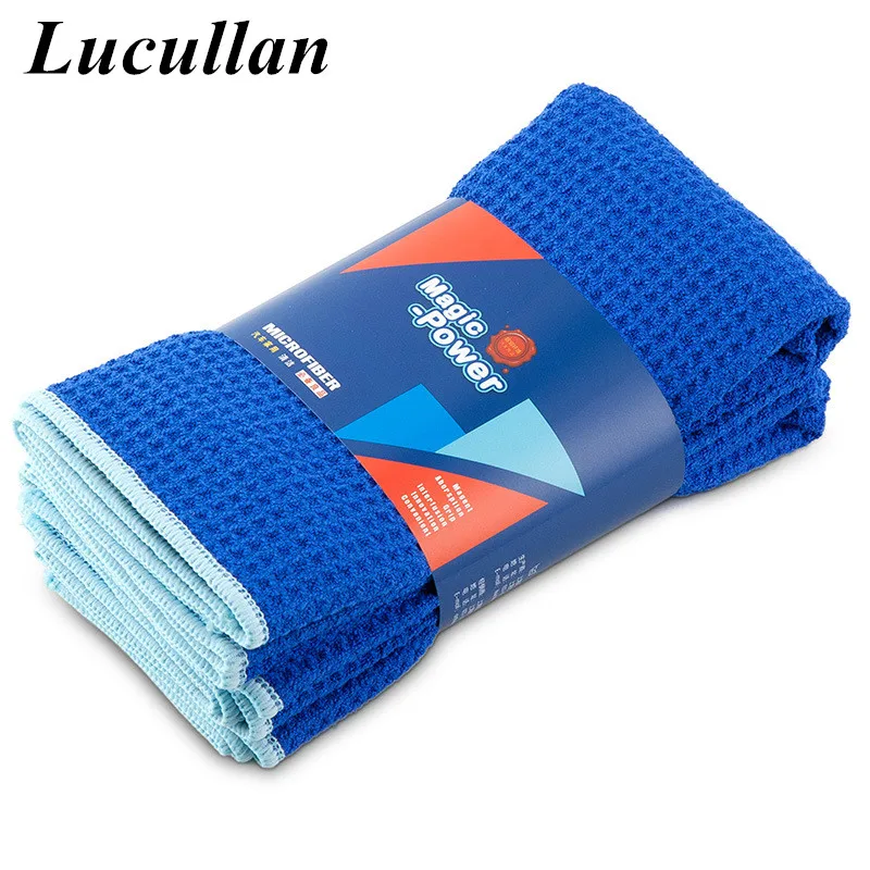 

Lucullan 40X60CM 400GSM Super Absorbancy Waffle Towel Best For Glass Paint and Interior Microfibre Waffle Drying Cloth
