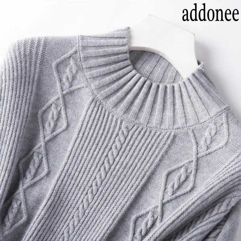 Дизайн Высокое качество осень зима для женщин кашемировый шерстяной свитер пуловеры для теплые мягкие Свободные Винтаж модные - Цвет: Gray-mhBGL