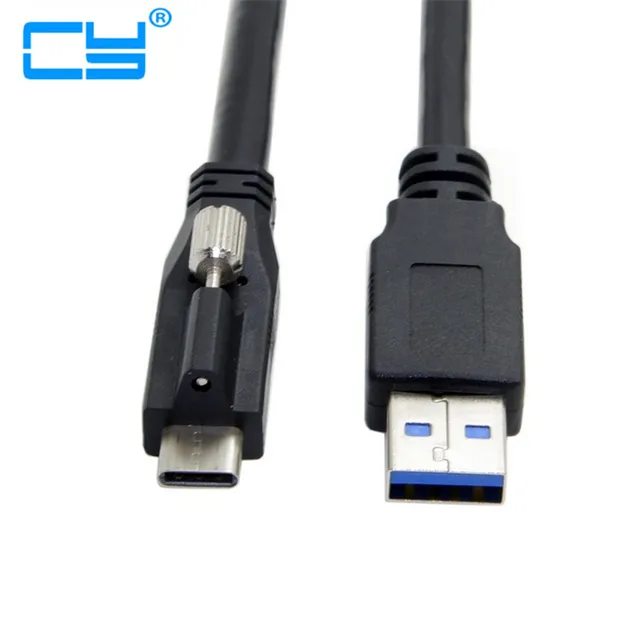 10Gbps USB 3.1 Type C type c Locking Connector to Standard USB 3.0 Data