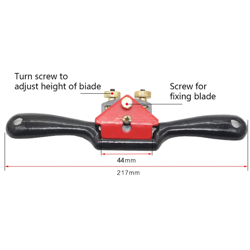 1 шт. Регулируемая плоская Деревообработка ручной строгальный станок " /217 мм винтовой строгальный станок для бритья дерева режущая кромка для плотника ручные инструменты