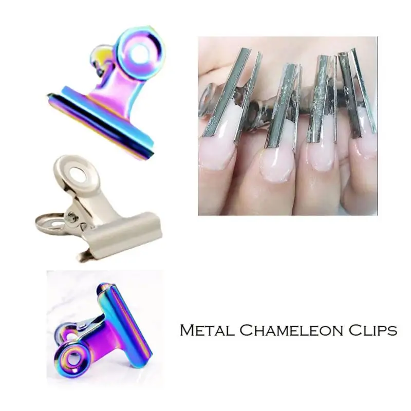 6 шт./компл. 2 материала гвоздь пинчинг зажимы Fibernail стекловолокно акриловые наконечники для наращивания ногтей Маникюр Салон инструмент случайный