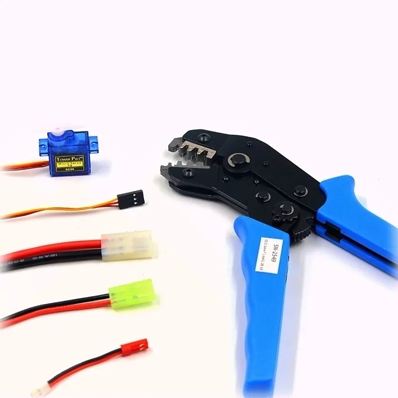 

RC hobby model hand tool wire terminal crimping pliers 28-18AWG JST mini big Tamiya JR pins connectors springs