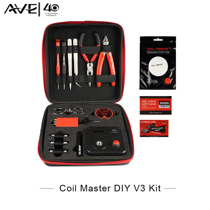 Prix pour 100% D'origine Bobine Maître DIY Kit V3 Tout-en-Un kit Cigarette Électronique RDA Atomiseur bobine outil sac accessoires de Vaporisateur vaper Prix pour 100% D'origine Bobine Maître DIY Kit V3 Tout-en-Un kit Cigarette Électronique RDA Atomiseur bobine outil sac accessoires de Vaporisateur vaper