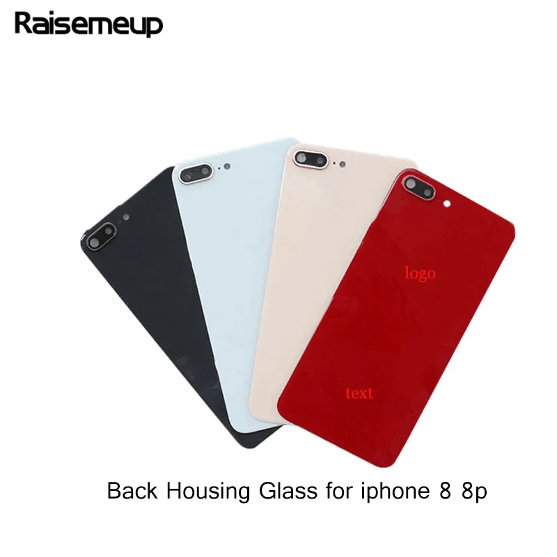 

Back Cover Glass Rear Housing for iphone 8/8G 8 plus Assemble housing Replacement Parts with Camera Flash Lens and big hole