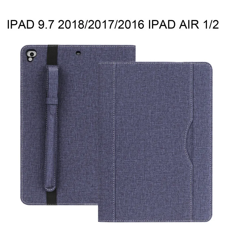 Luxury Смарт чехол для Apple Ipad Air 1 2 iPad Pro 9,7 2017 2018 чехол искусственная кожа Стенд Trifold магнит таблетки сумка Fundas сумка