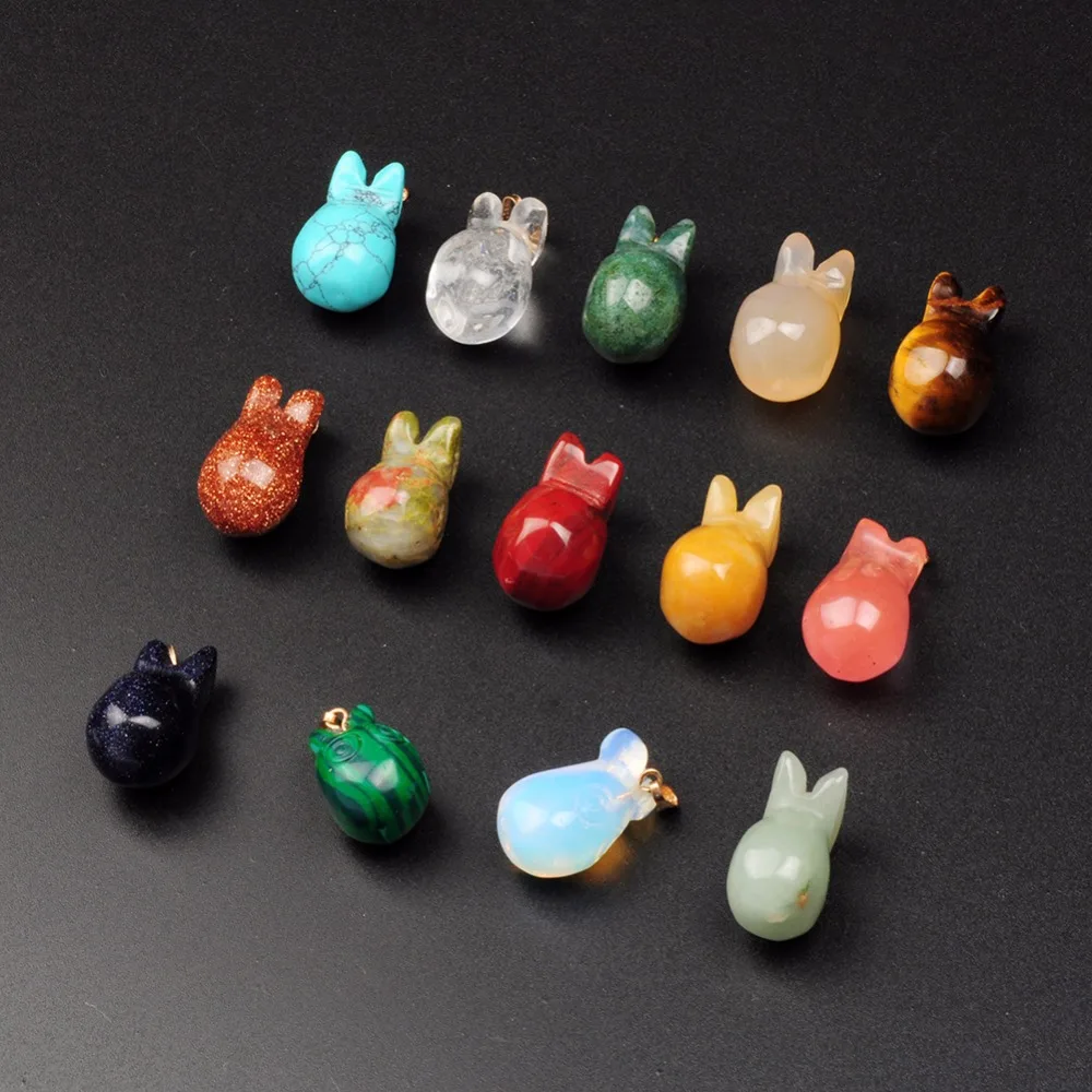 Подвеска в виде кролика из опалитового камня ручной работы|stones healing|gem stonehealing crystals