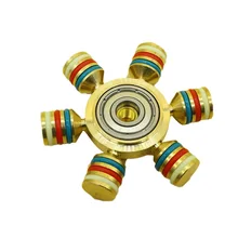 Rainbow Fidget Spinner Metal Finger Spinner Hand Spinner Brass For Autism Adult Anti Relieve Stress Toy