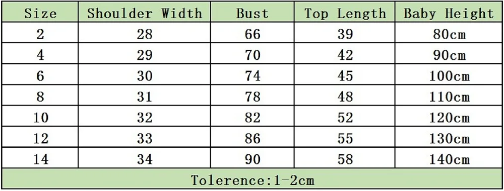 Chinese Size Chart