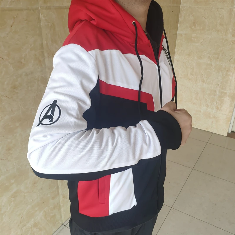 Movie Avengers Endgame Infinity War Quantum Realm Cosplay Costume Hoodies Sweatshirts Embroidery Coat Jacket