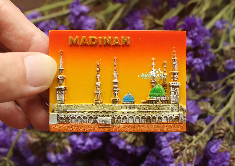Masjidal-Madinah, Саудовская Аравия ТУРИСТИЧЕСКИЙ СУВЕНИР 3D каучуковый холодильник магнит ремесло подарок