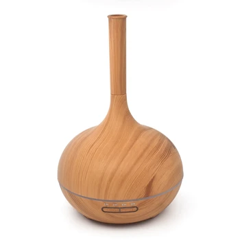 

400Ml Aroma Essential Oil Diffuser Ultrasonic Air Humidifier With Wood Grain 7 Color Change Led Night Light For Office Home Us P