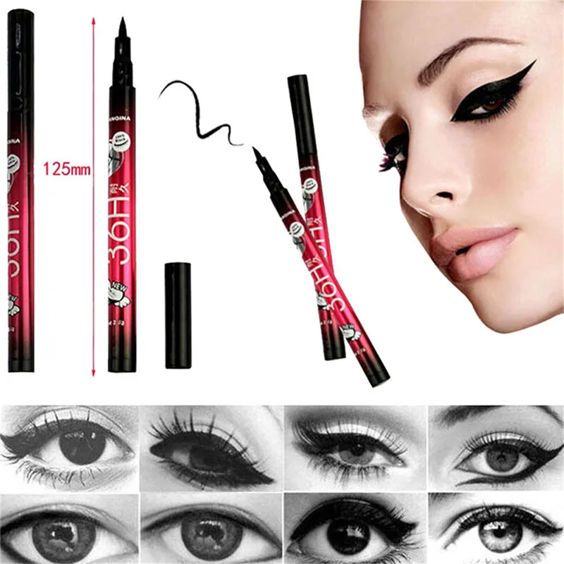 

2017 Hot Sale Smooth Waterproof Liquid Eye Liner Make up Cosmetic Black Magic Maquiagens Rimel Colossal Delineador Eyeliner Pen