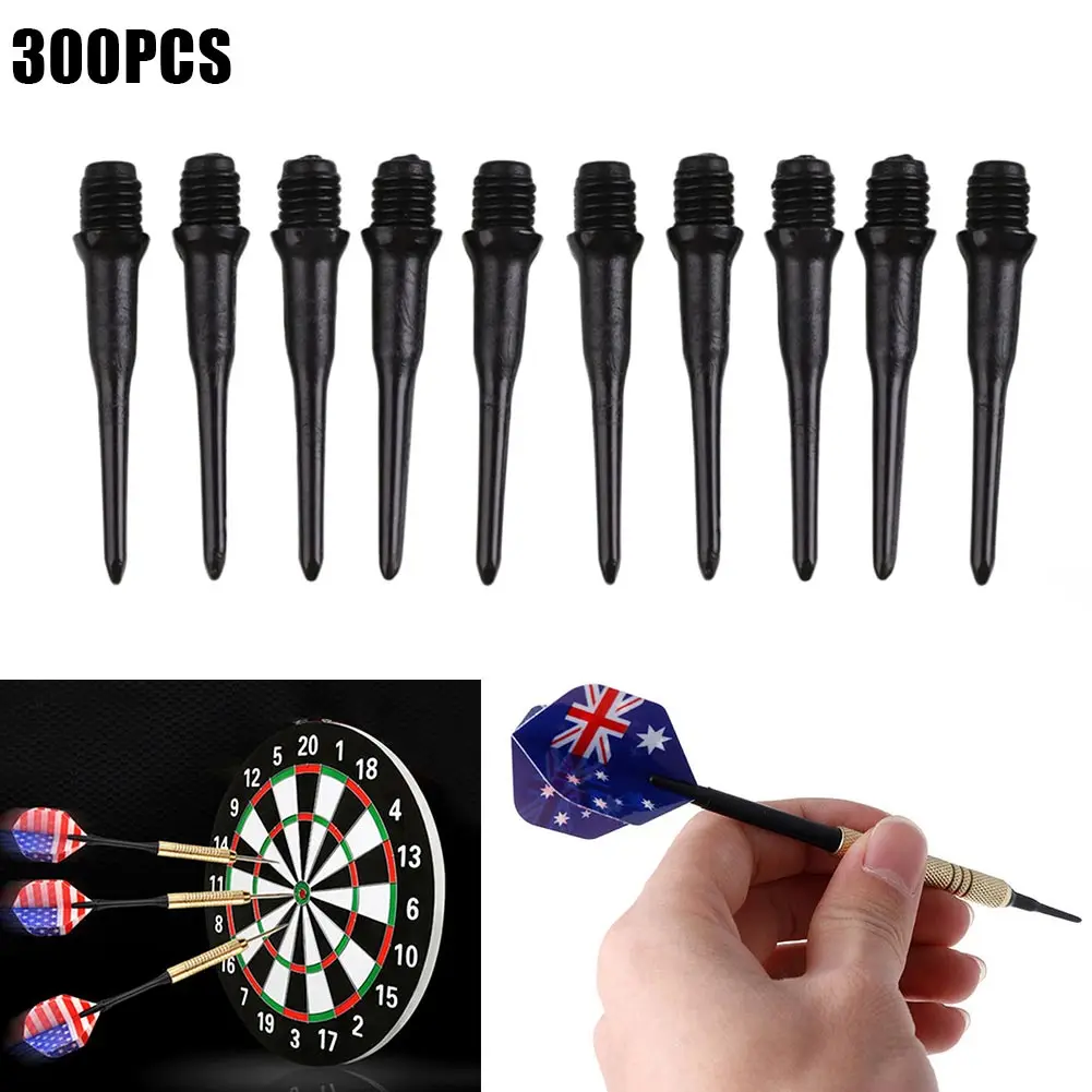 300 Pcs/Bag Dart Points Plastic 2BA Screw Thread Soft Tips for Electronic Darts Accessories