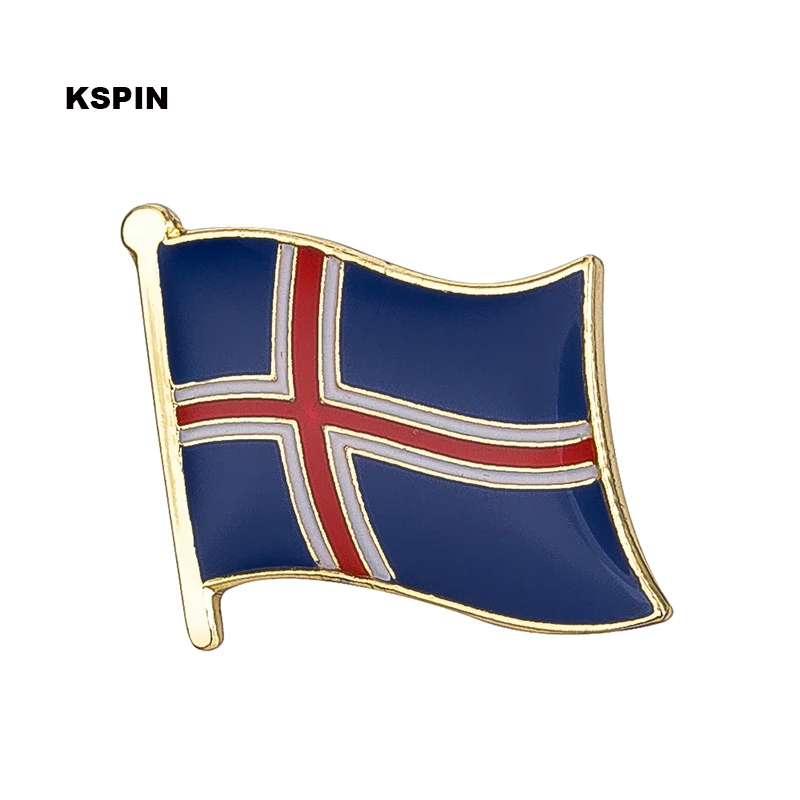 

Iceland flag pin lapel pin badge 300pcs a lot Brooch Icons KS-0035