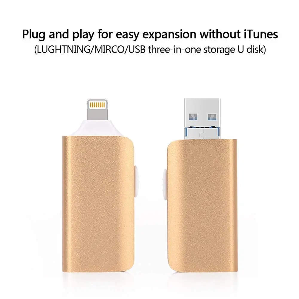 IPhone Usb флэш-накопитель 256 ГБ для iPhone 6 6S 7 7S 7P 8 8Plus X iPad флэш-накопитель Lightning USB 3,0 карта памяти Флешка 128 ГБ