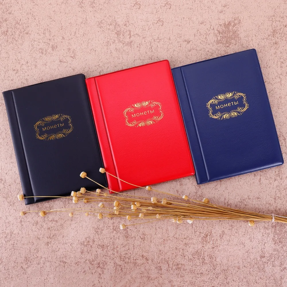 

120 Slots Coin Collecting Album Book Penny Pockets Holders Collection Storage Size 150*110 MM #255297