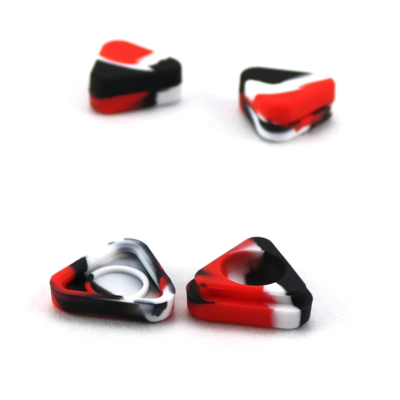 

50pcs 1.5ml triangle Bho silicone wax container jars storage Non stick Dab slick butane oil jar