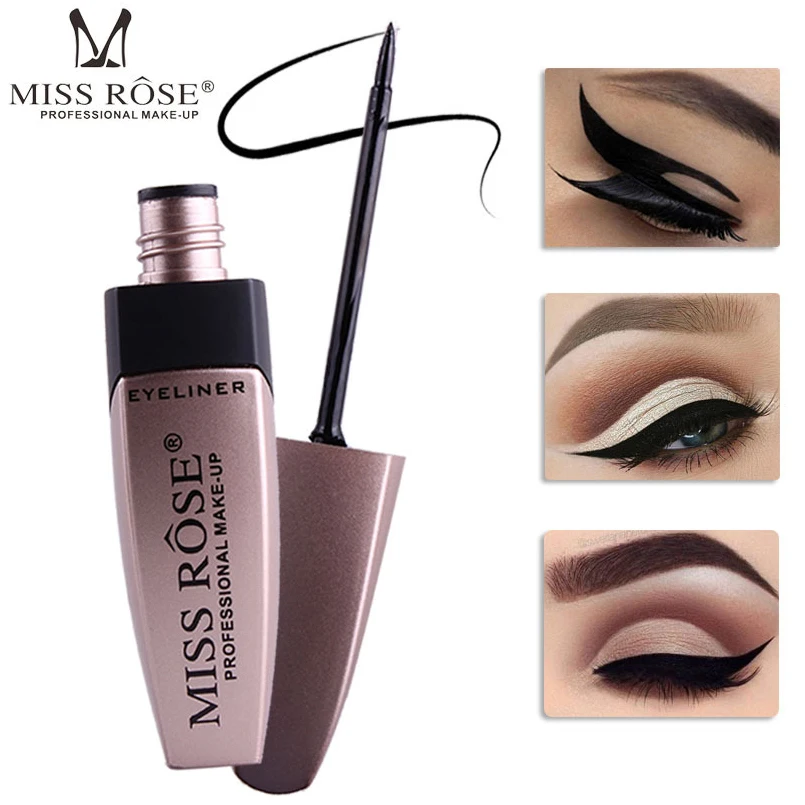 

MISS ROSE Professional Eye Makeup Liquid Eyeliner Pen Quick Dry Easy to Wear Eye Make Up Waterproof Eye liner Beauty Cosmetics