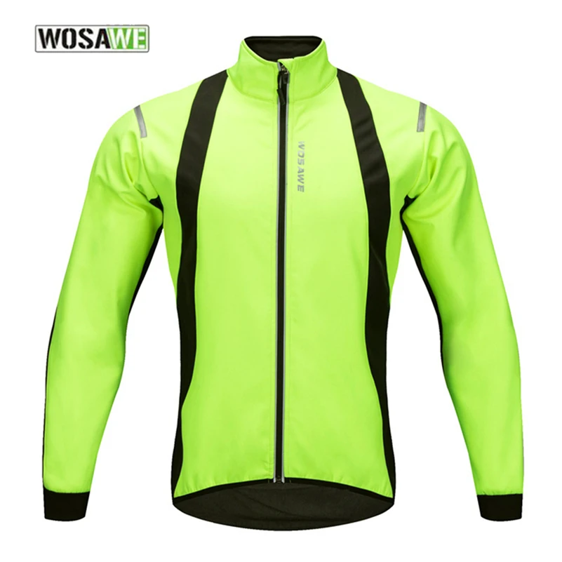 WOSAWE Winter Thermal Cycling Jackets Mens Bike Bicycle Windproof