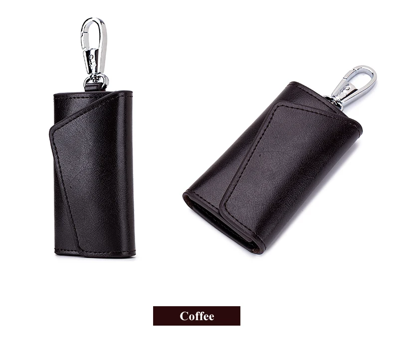 Lomelobo Unisex Split Leather Key Wallet Men Multi-Function Coin Purse Organizer Key Case Women Credit ID Card Holder portomonee HCL978 Details (17)