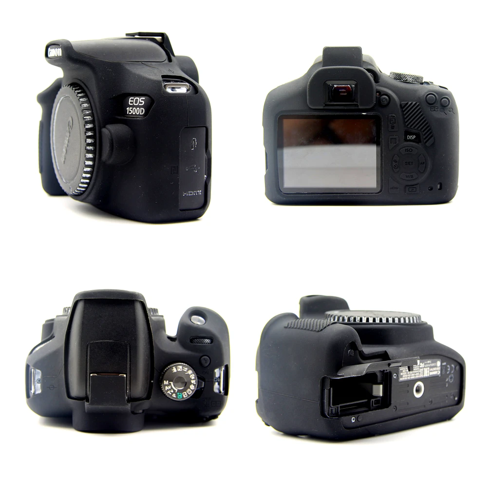 Capa de Silicone de Borracha Macia para Canon Protetora de Silicone Radial t7 Kiss X80 X90 Dslr Câmera Capa 1300d 1500d 2000d t6 - Image 2