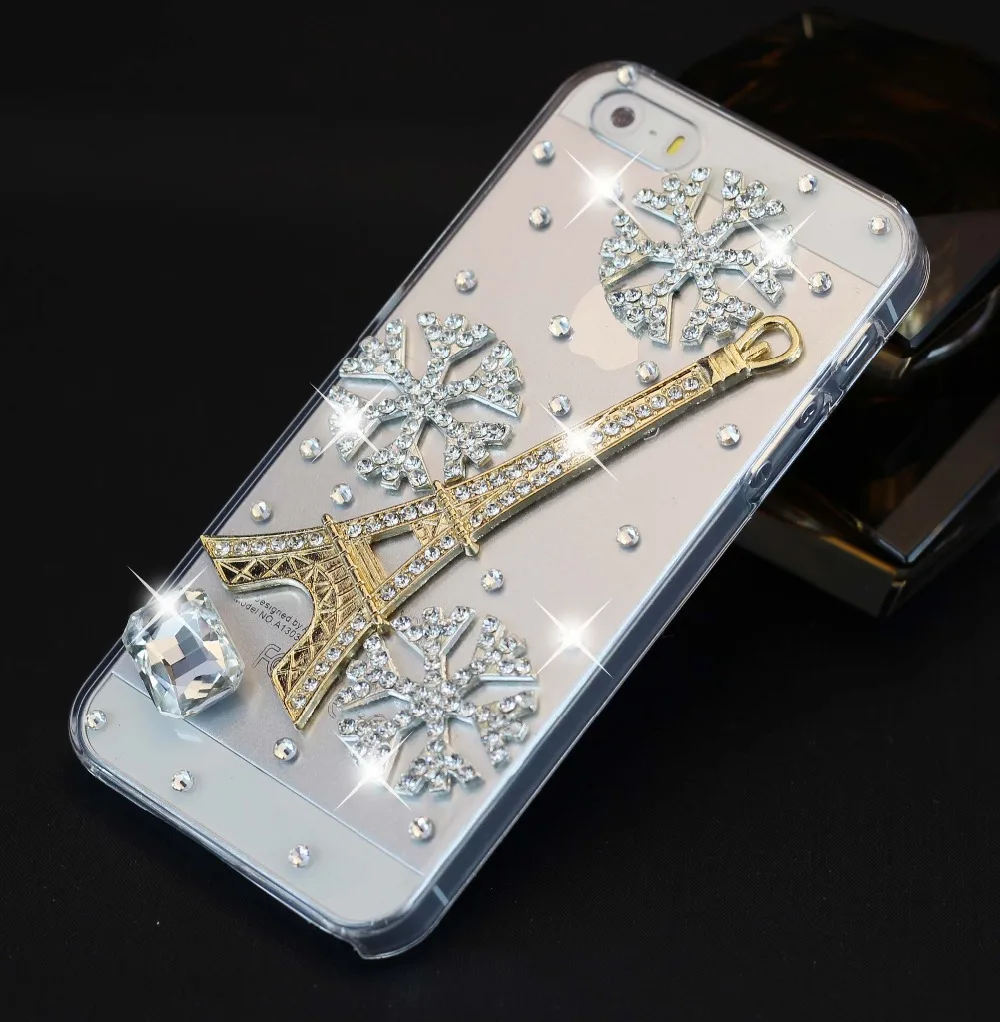 New Arrival rhinestone crystal case cover for Apple iphone 5 iphone 5s Hard Cover Back case