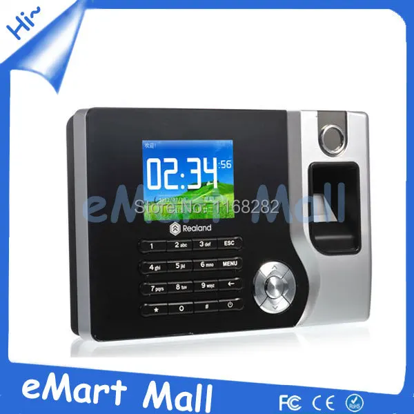 

Free Shipping 2.4 inch Color TFT screen Realand A-C071 Biometric Fingerprint time Attendance Punch card attendance
