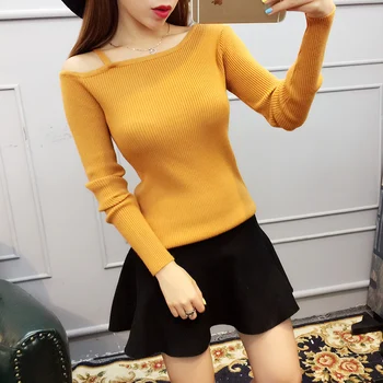 

sweater women spring autumn winter 2016 bermuda feminina long sleeve white red purple sweater female A1119