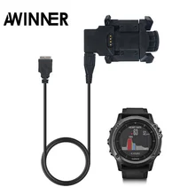 Replace Charging Cradle Dock+USB Data Cable Sync For Garmin Fenix 3 HR / Quatix 3