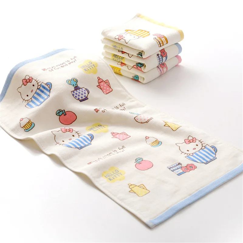

HELLO KITTY Cotton Towel Lovely Absorbent Face Towel Hand Towel For Bathroom Used HB