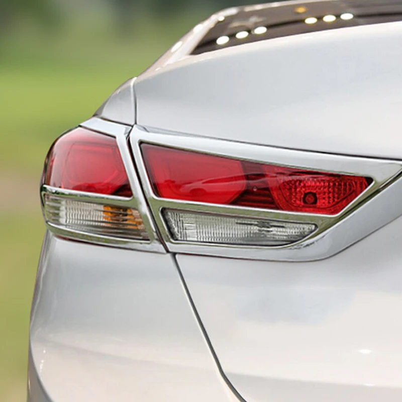 

For Hyundai Elantra 2016 2017 ABS Rear Light Lamp Cover Trim Tail Light Cover Frame Protector Sticker Car Styling Accessory