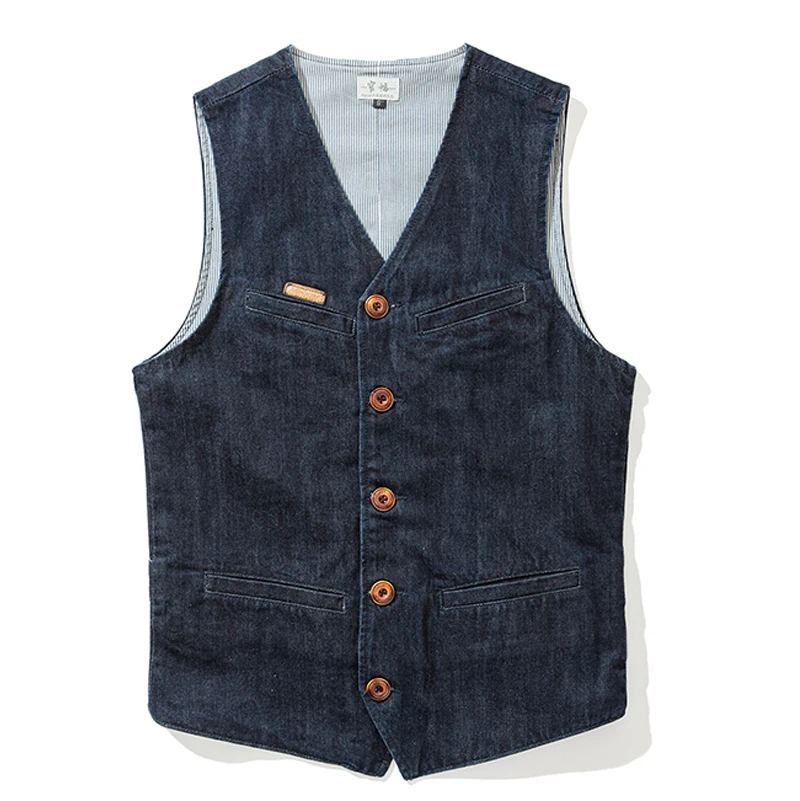 

Summer Fall Fashion Men Slim Fitted Sleeveless V Neck Denim Vest Coat , Waistcoat For Man , Male Spring Cardigan Xxl Jeans Vest